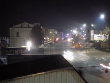 Eski şehrin akşam ışıkları          