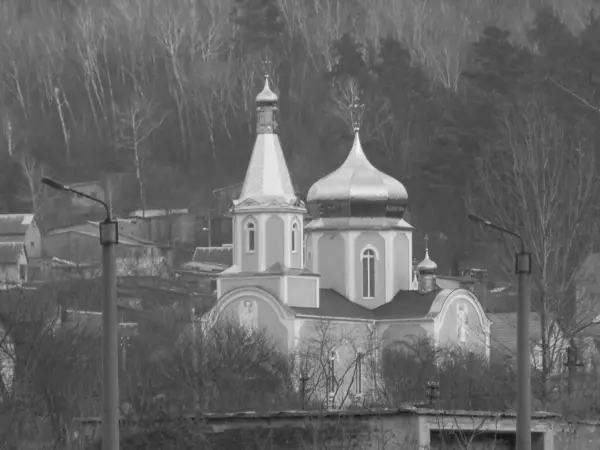 Pencereden Şehre Olan Manzara — Stok fotoğraf