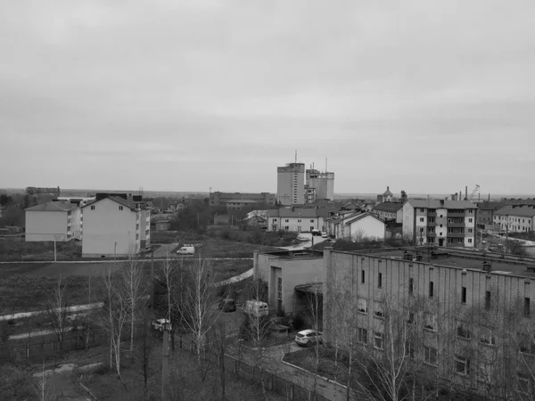 Vista Dalla Finestra Verso Città — Foto Stock