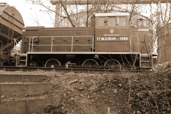 Serial Soviético Shunting Locomotiva Tgm3 — Fotografia de Stock