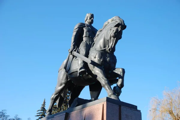 Daniel Galiciska Monumentet Ternopil — Stockfoto