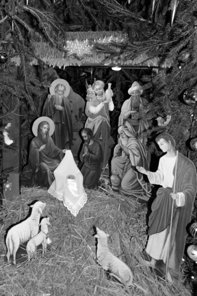 Belén Navidad Monasterio — Foto de Stock