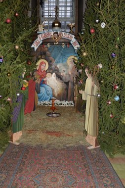 Manastırda Noel beşiği 