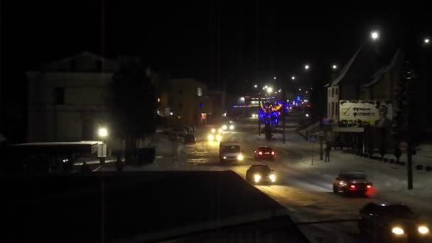 Światła Wieczorne Starego Miasta — Wideo stockowe
