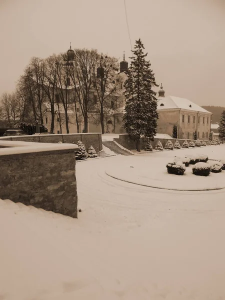 Рождественская Елка Старом Городе — стоковое фото