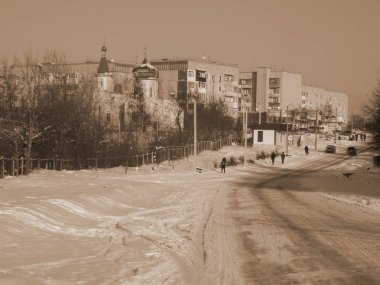 Pencereden şehre olan manzara.                