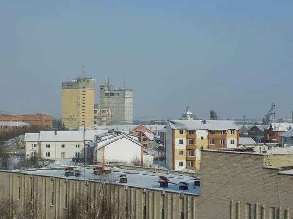 Vista Desde Ventana Ciudad —  Fotos de Stock