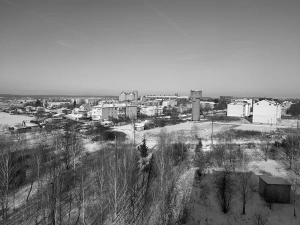 Vista Dalla Finestra Verso Città — Foto Stock