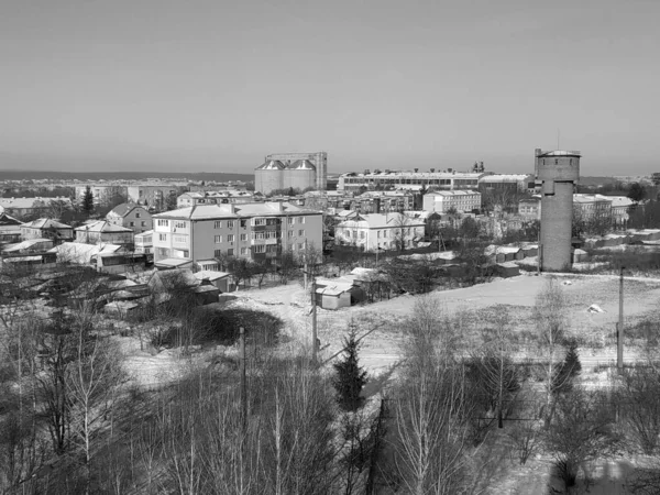 Vista Dalla Finestra Verso Città — Foto Stock