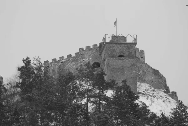 城の丘の一般的なビュー — ストック写真