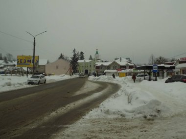 Eski kasabanın tarihi merkezi.                                                                              