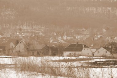  Pencereden şehre olan manzara.                  