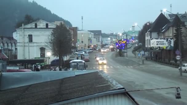 Luminile Seară Ale Orașului Vechi — Videoclip de stoc