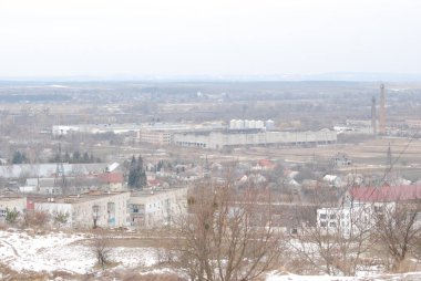 Eski kasabada Noel ağacı. Noel ağacı, eski kasaba.                  