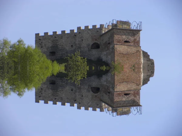 Remains Old Wall Entrance Tower — Stock Photo, Image