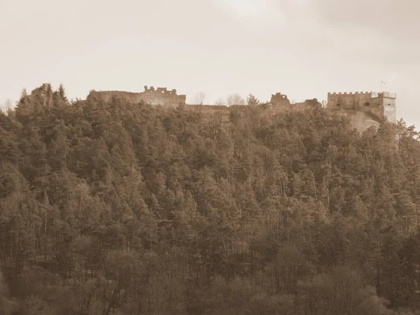 Ruiner Slottet Berget — Stockfoto