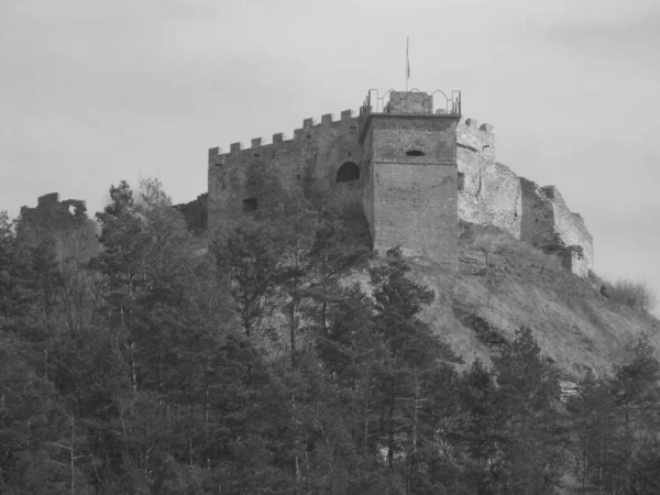 Remains Old Wall Entrance Tower — Stock Photo, Image