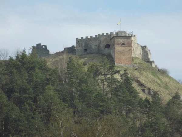 Remains Old Wall Entrance Tower — Stock Photo, Image