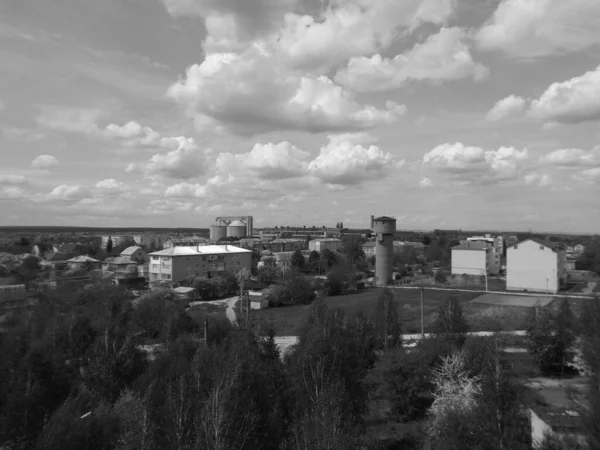 Vista Janela Para Cidade — Fotografia de Stock