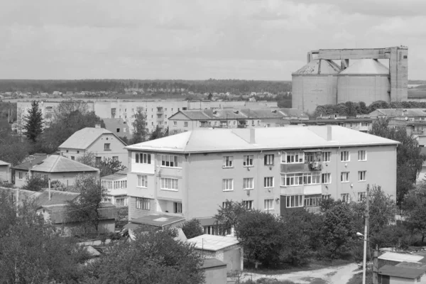 Vista Janela Para Cidade — Fotografia de Stock