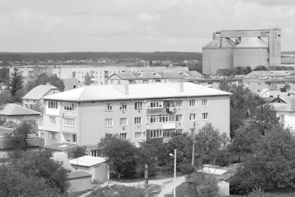 Vista Dalla Finestra Verso Città — Foto Stock