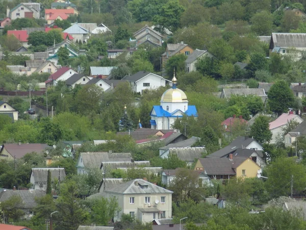 Trä Hus Den Ukrainska Byn — Stockfoto