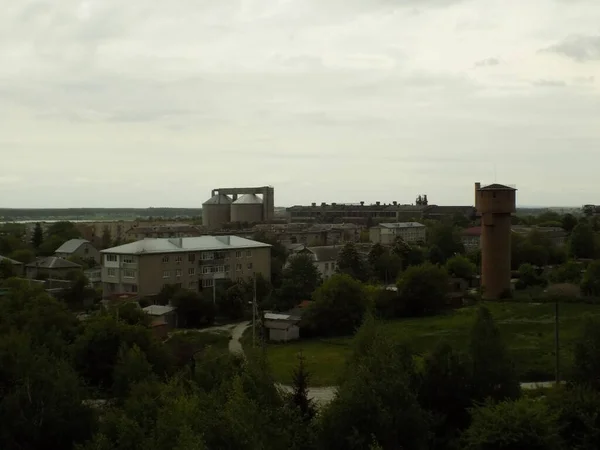 Vista Dalla Finestra Verso Città — Foto Stock