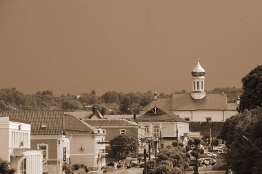 Eski şehrin tarihi kısmı.           