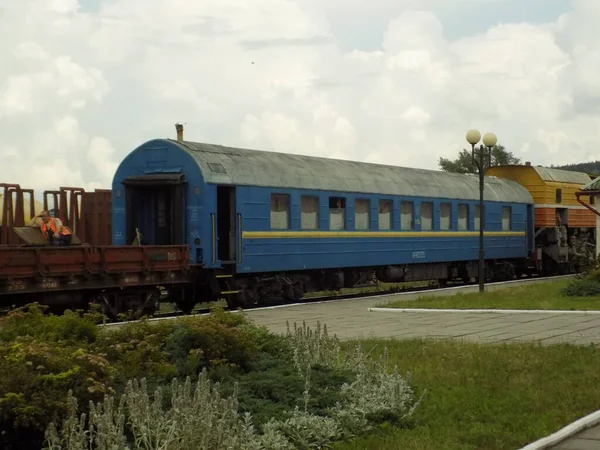 Moderner Eisenbahn Personenwagen — Stockfoto