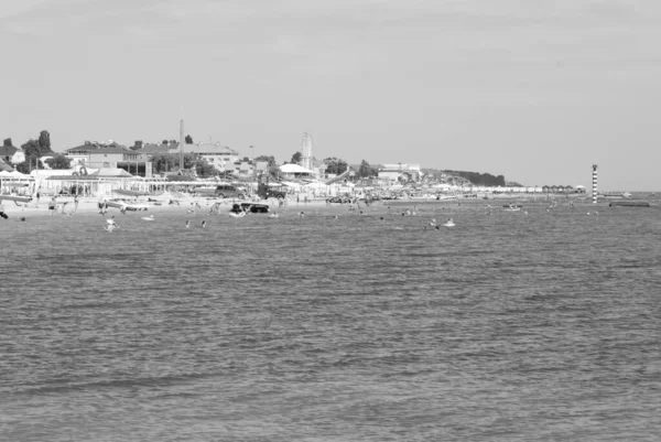 Una Ciudad Orillas Del Mar Negro Puerto Hierro Distrito Holoprystan —  Fotos de Stock