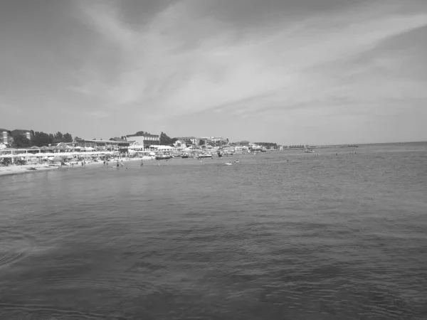 Una Ciudad Orillas Del Mar Negro Puerto Hierro Distrito Holoprystan —  Fotos de Stock