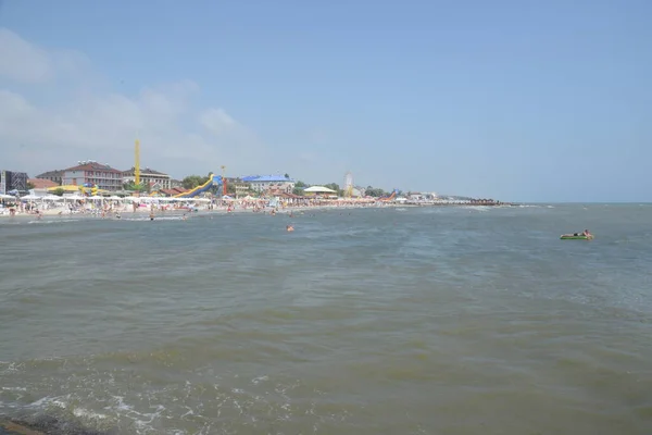 Karadeniz Kıyısında Bir Kasaba Var Demir Limanı Holoprystan Bölgesi Kherson — Stok fotoğraf