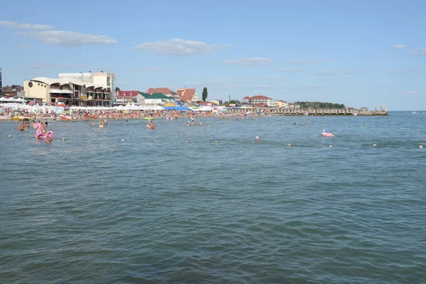 Karadeniz Kıyısında Bir Kasaba Var Demir Limanı Holoprystan Bölgesi Kherson — Stok fotoğraf