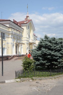 Kherson 'daki tren istasyonu.