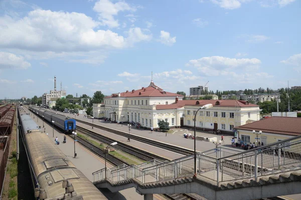 Estação Caminho Ferro Kherson Ukraine — Fotografia de Stock