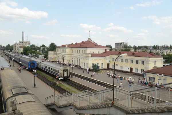 우크라이나 노프의 철도역 — 스톡 사진