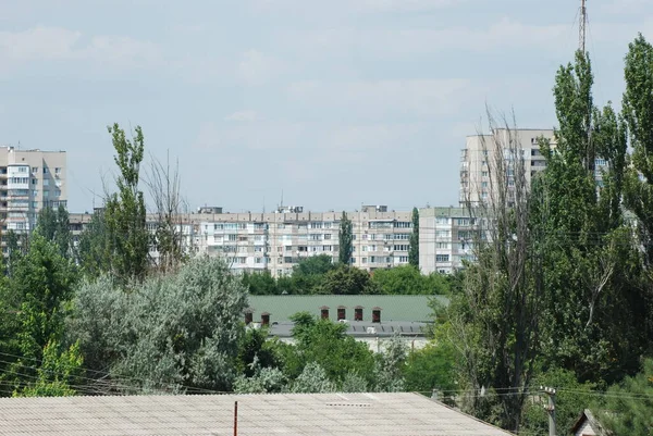 Многоэтажные Жилые Дома Город Херсон Украина — стоковое фото