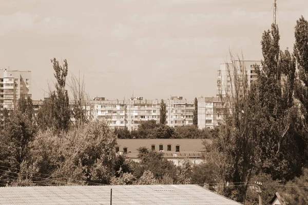 Woongebouwen Met Meerdere Verdiepingen Stad Kherson Oekraïne — Stockfoto