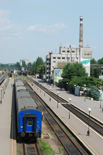 Estação Caminho Ferro Kherson Ukraine — Fotografia de Stock