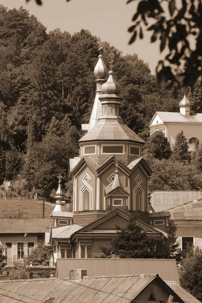 Antica Chiesa Legno Chiesa Della Santa Croce — Foto Stock