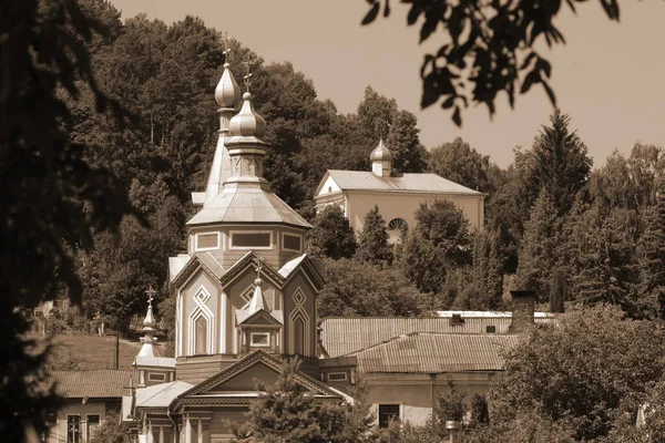 Alte Holzkirche Heilig Kreuz Kirche — Stockfoto