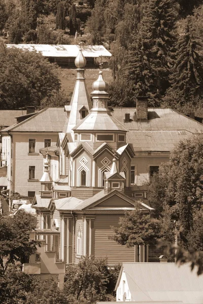 Alte Holzkirche Heilig Kreuz Kirche — Stockfoto