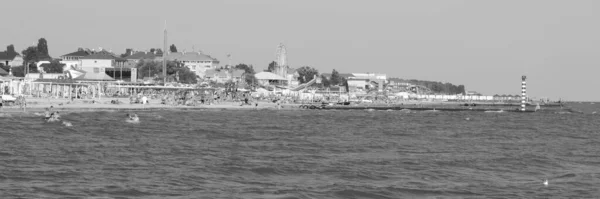 Una Ciudad Orillas Del Mar Negro Puerto Hierro Distrito Holoprystan — Foto de Stock