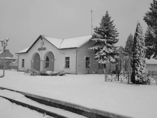 Järnvägsstation Rivne Lviv Railway Directorate Kremenets Regionen Ternopil Ukraina — Stockfoto