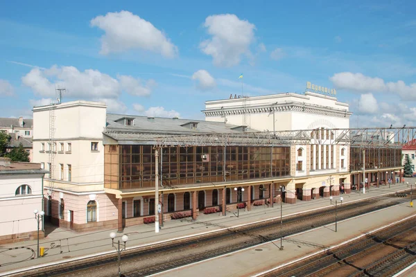 Estação Ferroviária Ternopil Ucrânia — Fotografia de Stock