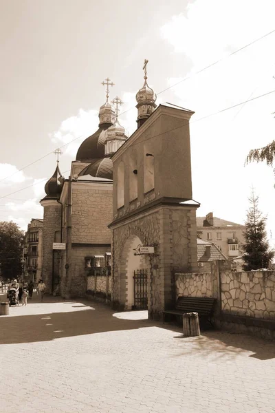 Igreja Natividade Cristo Ternopil Rua Ruska — Fotografia de Stock