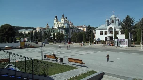 Het Historische Deel Van Oude Stad — Stockvideo