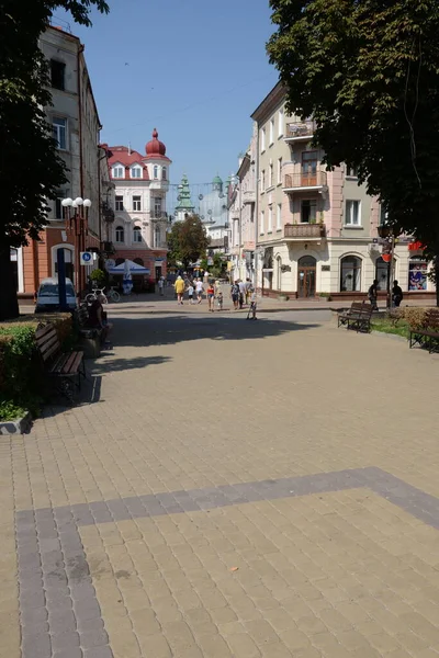 Une Petite Rue Vieille Ville Partie Historique Vieille Ville — Photo