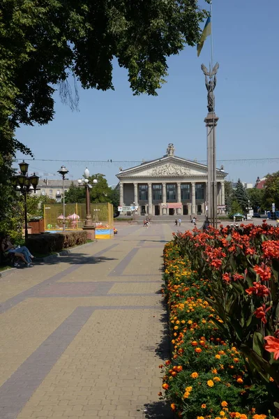 Centraal Plein Van Oude Stad — Stockfoto