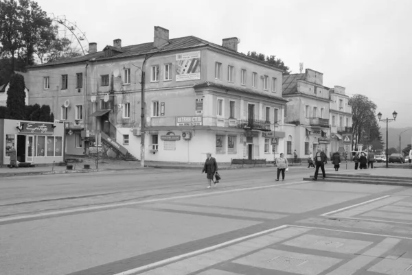 Eski Kasabanın Küçük Bir Caddesi Eski Şehrin Tarihi Kısmı — Stok fotoğraf